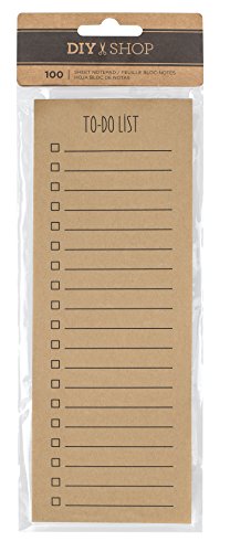 0718813708890 - AMERICAN CRAFTS MOTION DIY 3 OFFICE SUPPLIES KRAFT TO-DO LIST 100 PAGE NOTEPAD