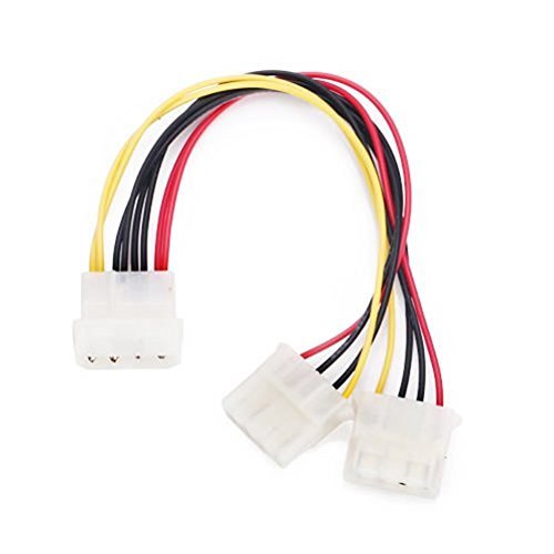 0718924466122 - COMPUTER MOLEX 4 PIN INTERNAL POWER SUPPLY Y SPLITTER ADAPTER CONNECTOR CABLE
