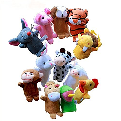 0718924474226 - GENERIC OOKAMIWOLF FINGER PUPPETS CHINESE ZODIAC ANIMAL ZOO EDUCATIONAL TOY FOR KIDS 12 PCS