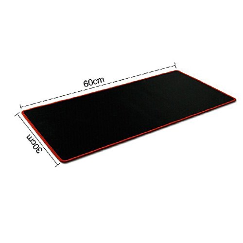 0719006607082 - MAGO GAMING MOUSE PAD LARGE 23X12 XL SIZE MOUSE MAT 23X11X0. 11 MOUSEPAD COLOR RED, BEST MOUSE PAD FOR OFFICE AND GAMING
