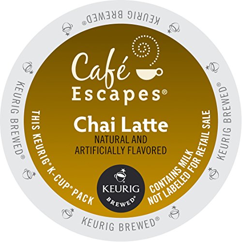 0719040103908 - CAFÉ ESCAPES CHAI LATTE, K-CUP PORTION COUNT FOR KEURIG BREWERS, 24-COUNT