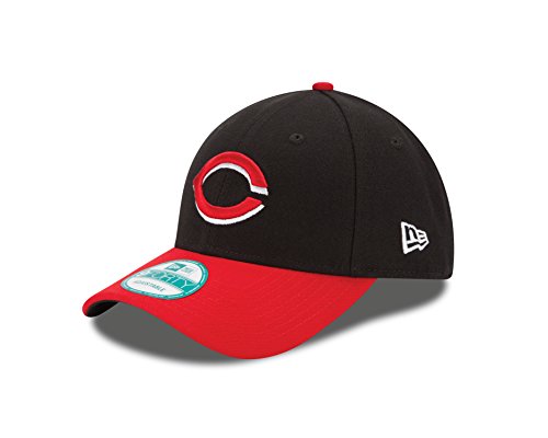 0719106169510 - MLB NEW ERA CINCINNATI REDS BLACK-RED PINCH HITTER ADJUSTABLE HAT