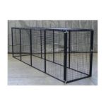 0719222000445 - 2 2 GRID WELDED WIRE KENNEL WITH NO CLIMB TOP PANELS SIZE SMALL 48 H X 36 W X