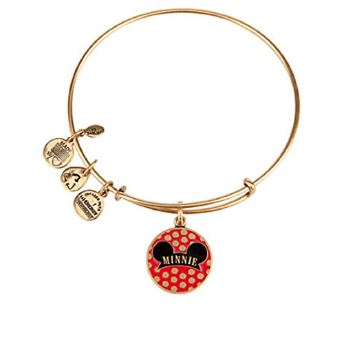 0719239105324 - DISNEY - MINNIE MOUSE BANGLE BY ALEX AND ANI - GOLD - NEW