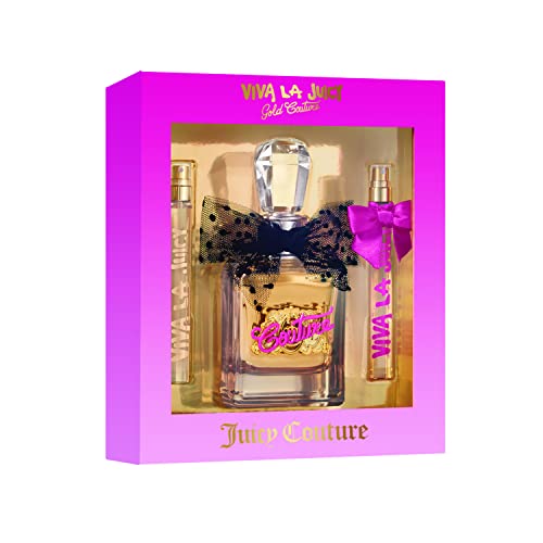 0719346228862 - JUICY COUTURE VIVA LA JUICY GOLD COUTURE 3 PIECE FRAGRANCE GIFT SET, PERFUME FOR WOMEN