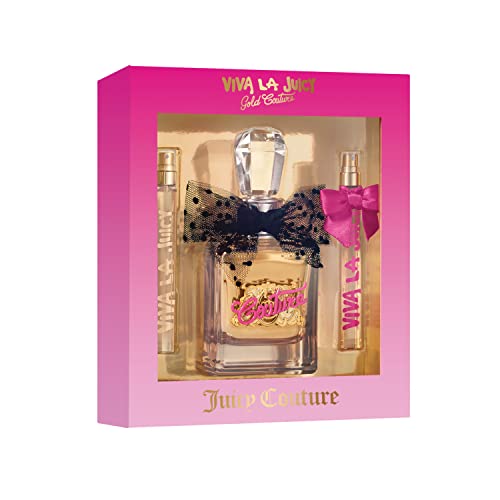0719346263092 - JUICY COUTURE VIVA LA JUICY GOLD COUTURE 3 PIECE FRAGRANCE GIFT SET, PERFUME FOR WOMEN