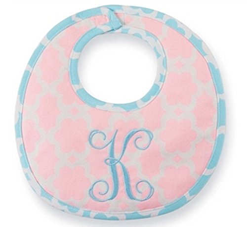 0719363519387 - MUD PIE BABY BOUTIQUE INITIAL K BIB WITH SPOON