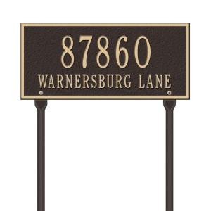 0719455362686 - ADDRESS PLAQUES: WHITEHALL PRODUCTS ADDRESS NUMBERS, LETTERS, & PLAQUES RECTANGU