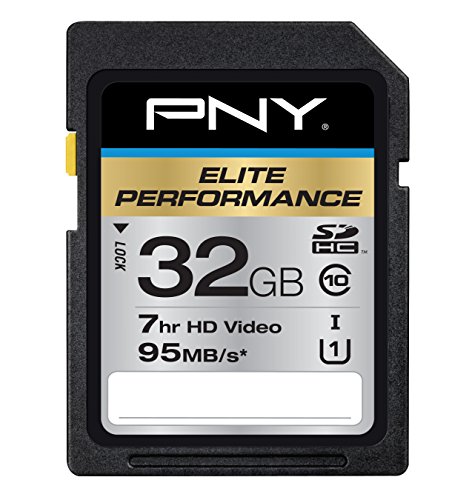 7195003033063 - PNY ELITE PERFORMANCE 32 GB HIGH SPEED SDHC CLASS 10 UHS-I, U1 UP TO 95 MB/SEC FLASH CARD (P-SDH32U195-GE)