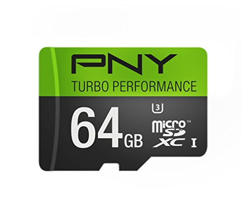 7195003038648 - PNY U3 TURBO PERFORMANCE 64GB HIGH SPEED MICROSDXC CLASS 10 UHS-I, UP TO 90MB/SEC FLASH CARD (P-SDUX64U390G-GE)