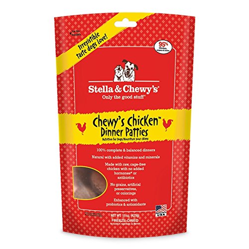 0719707986714 - STELLA & CHEWY'S FREEZE DRIED DOG FOOD,SNACKS 15-OUNCE BAG WITH FREE BONUS PET FOOD BOWL - MADE IN USA (CHICKEN FLAVOR)