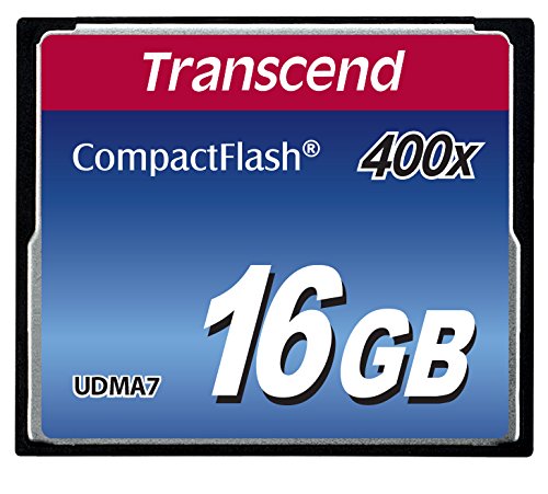 7197200134741 - TRANSCEND 16GB COMPACTFLASH MEMORY CARD 400X (TS16GCF400)