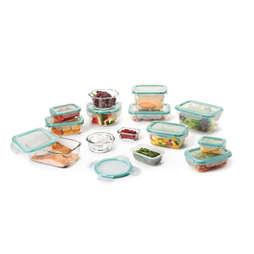 0719812048000 - OXO GOOD GRIPS 30 PIECE SNAP LEAKPROOF GLASS AND PLASTIC FOOD STORAGE CONTAINER SET