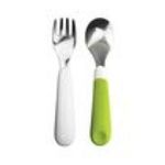 0719812930435 - OXO TOT FORK AND SPOON SET, GREEN