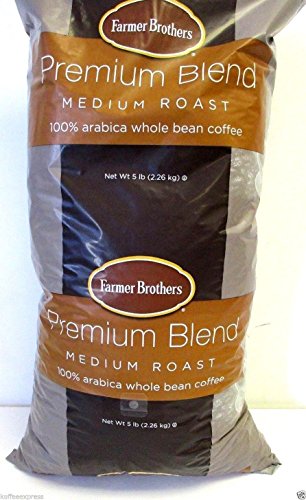 0719918519350 - FARMER BROTHERS PREMIUM BLEND 100% ARABICA WHOLE BEAN COFFEE (1 BAG/5 LBS)