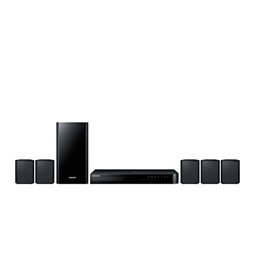0720043143334 - SAMSUNG HT-J4500RF BLUETOOTH 3D MULTI REGION FREE 5.1-CHANNEL DVD HOME THEATER SPEAKER SYSTEM WITH HDMI CABLE, 110-240V, BLACK