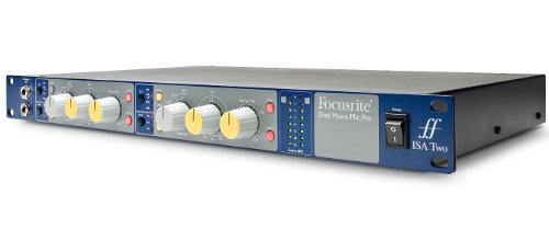 0720189179686 - BRAND NEW FOCUSRITE | HIGH-PERFORMANCE 2-CHANNEL TRANSFORMER-BASED MICROPHONE/INSTRUMENT PREAMPLIFIER, ISA TWO WITH LUNDAHL LL1538 MIC INPUT TRANSFORMER, FRONT-PANEL INSTRUMENT & REAR PANEL LINE INPUTS, AND VARIABLE CUT-OFF HIGH-PASS FILTER