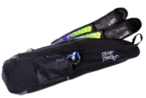 0720189883675 - DIXIE DIVERS LONG FIN FREEDIVING OR SNORKELING HEAVY DUTY GEAR BAG WITH FRONT POCKET AND ADJUSTABLE STRAP