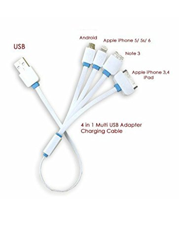 0720189963155 - MULTI CABLE USB 4IN 1 CHARGER. NO DATA SYNC JUST CHARGE SAMUNG NOTE, IPHONE, IPAD, ANDROID (30CM)