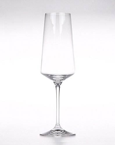 0720201451936 - SET OF 2 ARIA CRYSTAL CHAMPAGNE GLASSES ITALIAN RCR DA VINCI COLLECTION