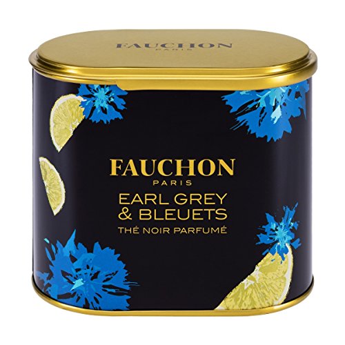 0720322579892 - FAUCHON TEA PARIS - EARL GREY & BLUE FLOWERS TEA - LOOSE TEA (100GR TIN)