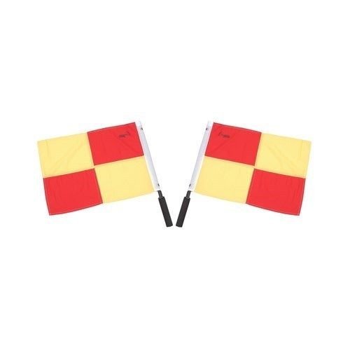 0720389042933 - CHAMPION SPORTS OFFICIAL SOCCER LINESMEN-REFEREE FLAGS SET OF 2 CHECKER LF2