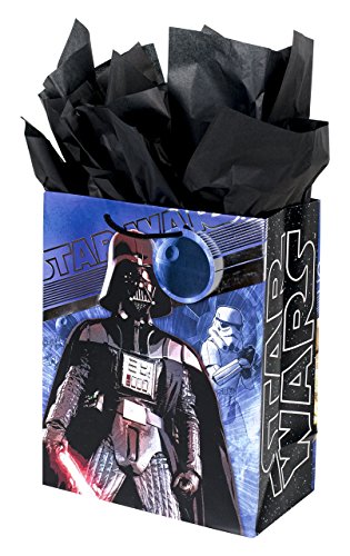 0720473859973 - HALLMARK LARGE GIFT BAG WITH TISSUE PAPER (STAR WARS, 13 BY 10.4 BY 5.7 INCHES)
