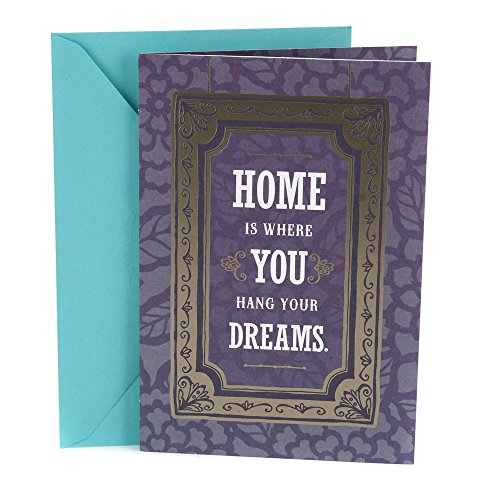 0720473873733 - HALLMARK NEW HOME CONGRATULATIONS GREETING CARD (LETTERING IN FRAME)