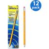 0072067128867 - ORIOLE WOODCASE PRESHARPENED PENCIL, HB #2, YELLOW BARREL, 12/PACK