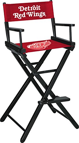 0720801004051 - IMPERIAL OFFICIALLY LICENSED NHL MERCHANDISE: DIRECTORS CHAIR (TALL, BAR HEIGHT), DETROIT RED WINGS