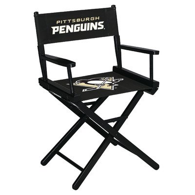 0720801014036 - NHL PITTSBURGH PENGUINS TABLE HEIGHT DIRECTOR'S CHAIR