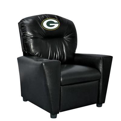 0720801091013 - NFL GREEN BAY PACKERS TWEEN FAUX LEATHER RECLINER