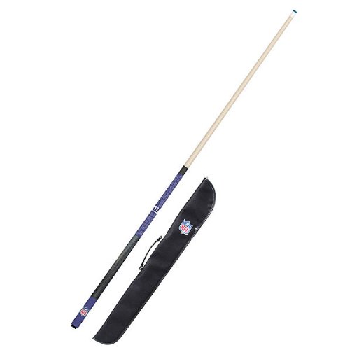 0720801721132 - IMPERIAL OFFICIALLY LICENSED NFL 57-INCH 2-PIECE BILLIARD/POOL CUE WITH SOFT CASE