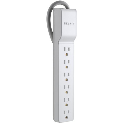 0072090538268 - BELKIN 6-OUTLET HOME/OFFICE SURGE PROTECTOR WITH 2.5 FEET CORD & STRAIGHT PLUG
