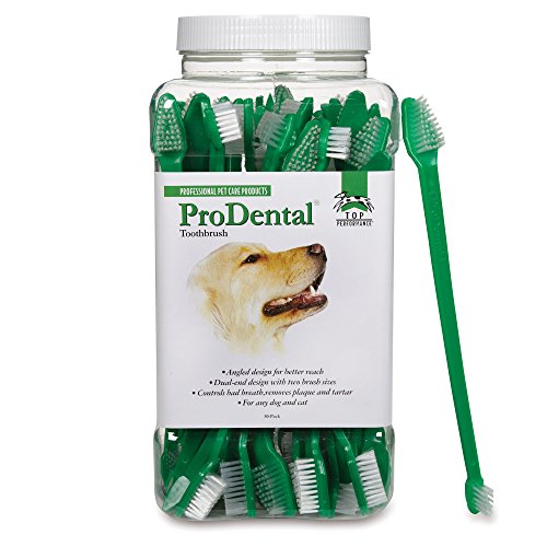 0721343120551 - TOP PERFORMANCE PRODENTAL DUAL-END TOOTHBRUSHES - CONVENIENT TOOTHBRUSHES FOR CLEANING PETS' TEETH, 50-PACK