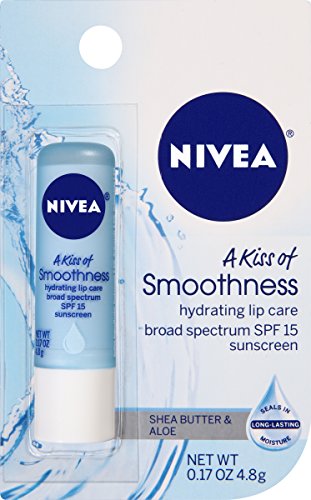 0072140014216 - NIVEA KISS OF SMOOTHNESS HYDRATING LIP CARE, SPF 15, 0.17 OUNCE (PACK OF 6)