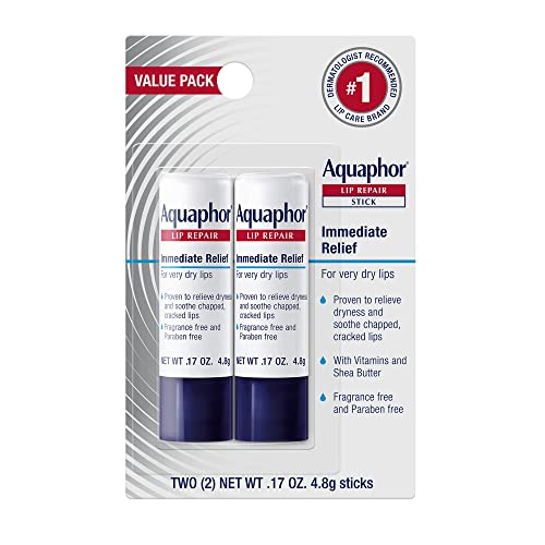 0072140025175 - AQUAPHOR LIP REPAIR STICK - SOOTHES DRY CHAPPED LIPS - TWO .17 OZ STICKS