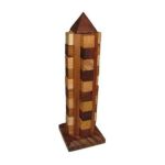 0721405376711 - TOWER OF PEACE BRAIN TEASER WOODEN 188