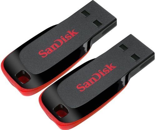 0721405596461 - SANDISK CRUZER 32GB (16GB X 2) CRUZER BLADE USB 2.0 FLASH DRIVE JUMP DRIVE PEN DRIVE SDCZ50 - TWO PACK