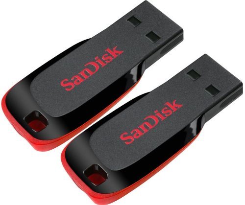 0721405596478 - SANDISK CRUZER 64GB (32GB X 2) CRUZER BLADE USB 2.0 FLASH DRIVE JUMP DRIVE PEN DRIVE SDCZ50 - TWO PACK