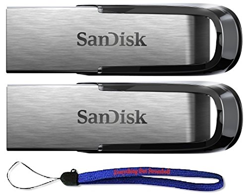 0721405603947 - SANDISK ULTRA FLAIR USB (2 PACK) 3.0 32GB FLASH DRIVE HIGH PERFORMANCE UP TO 150MB/S - WITH EVERYTHING BUT STROMBOLI (TM) LANYARD