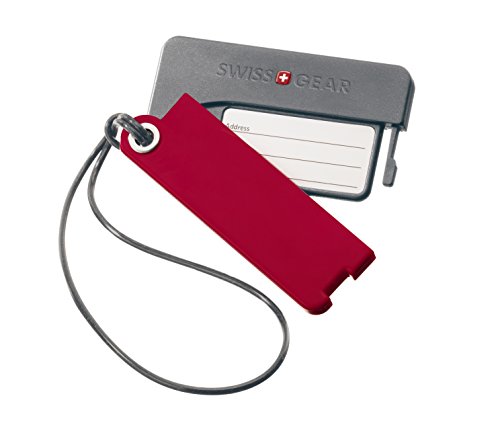 0721427511039 - SWISS GEAR LUGGAGE TAGS SET OF 2, RED, ONE SIZE