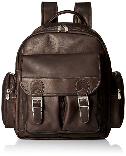 0721502304938 - PIEL LEATHER ULTIMATE TRAVELERS LAPTOP BACKPACK, CHOCOLATE, ONE SIZE
