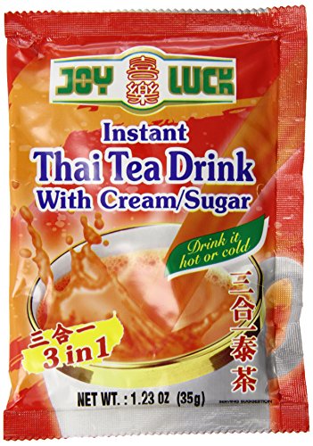 0721557681947 - JOY LUCK 3 IN 1 INSTANT DRINK WITH CREAM/SUGAR, THAI TEA, 1.23-OUNCE (12 PACK)