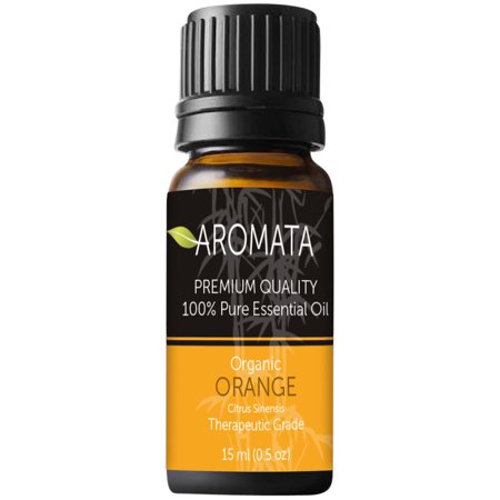 0721767302540 - ORGANIC 100%- PURE ORANGE ESSENTIAL OIL BY AROMATA -- ENJOY THE WARM, MOOD-LIFTING, ANTIOXIDANT BENEFITS OF THIS PREMIUM-QUALITY, UNDILUTED, THERAPEUTIC GRADE ORANGE OIL AND BUY WITH CONFIDENCE THANKS TO OUR 100% MONEY-BACK GUARANTEE. (30 ML)