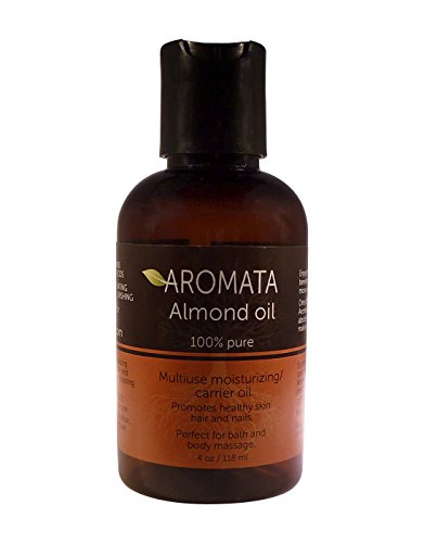 0721767303332 - 100%-PURE SWEET ALMOND OIL BY AROMATA--ENJOY THE MOISTURIZING, NOURISHING, REVITALIZING, THERAPEUTIC HEALTH BENEFITS OF THIS PREMIUM QUALITY, UNDILUTED, THERAPEUTIC GRADE SWEET CARRIER ALMOND OIL