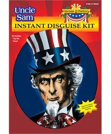 0721773556203 - HEROES IN HISTORY - UNCLE SAM INSTANT DISGUISE KIT