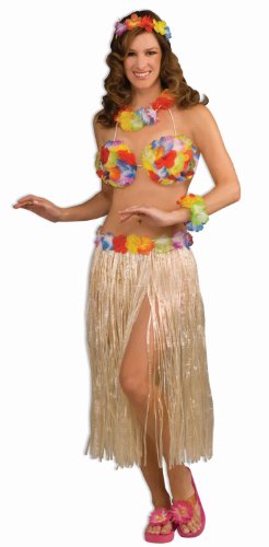 0721773561887 - FORUM NOVELTIES HAWAIIAN HULA GIRL DANCER 3-PIECE COSTUME KIT