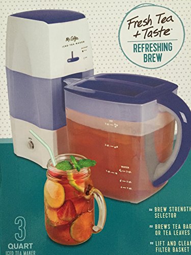 0072179235156 - MR. COFFEE ICED TEA MAKER 3 QUART WITH BREW STRENGTH SELECTOR (BLUE)