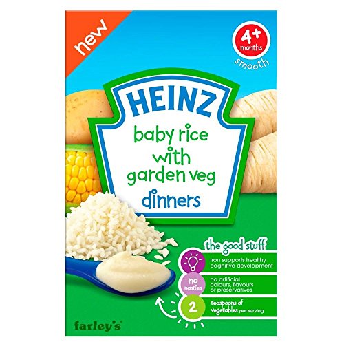 0721864817503 - HEINZ BABY RICE & GARDEN VEG DINNERS 4MTH+ (125G)